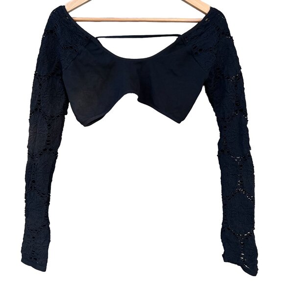 NWOT Free People | Say The Word Black Shrug | M/L - Picture 7 of 11